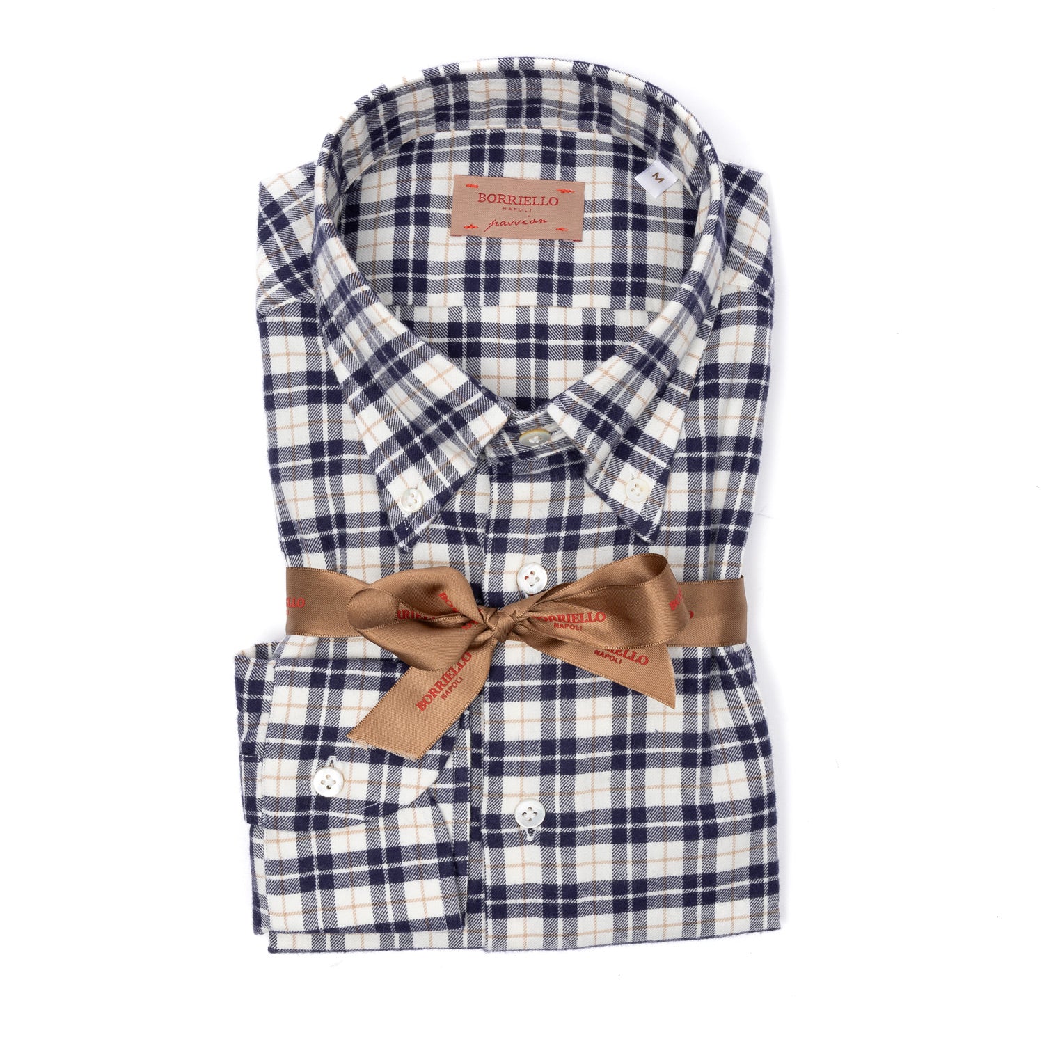Sports Shirt "Flanella Morbido" made from pure Cotton - Linea Passion